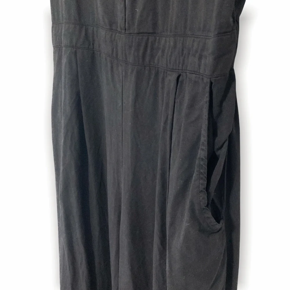 Tea n Rose Adams Wide Leg Black Jumpsuit Size M - Picture 8 of 9
